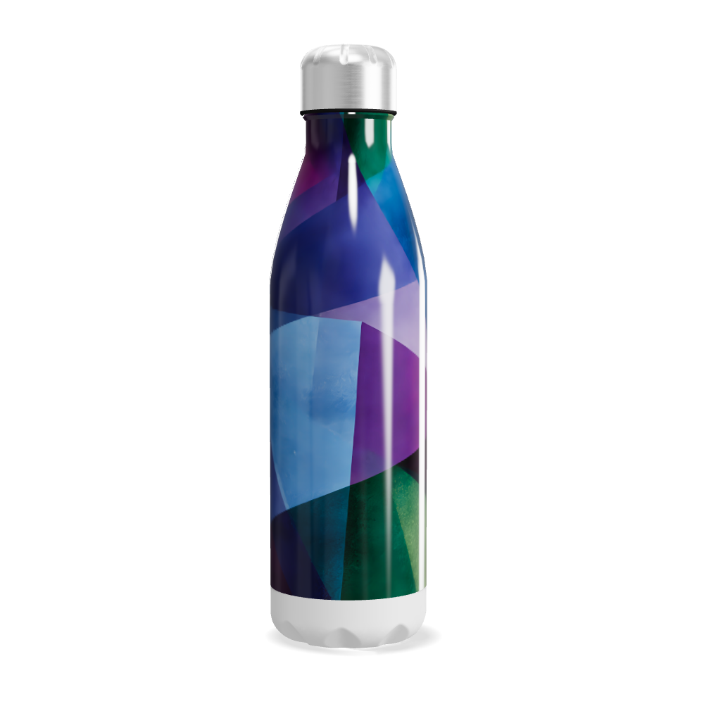 Garrafa Inox - Estampa Colorida Abstrata
