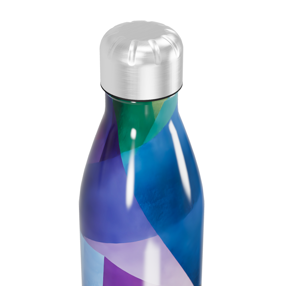 Garrafa Inox - Estampa Colorida Abstrata