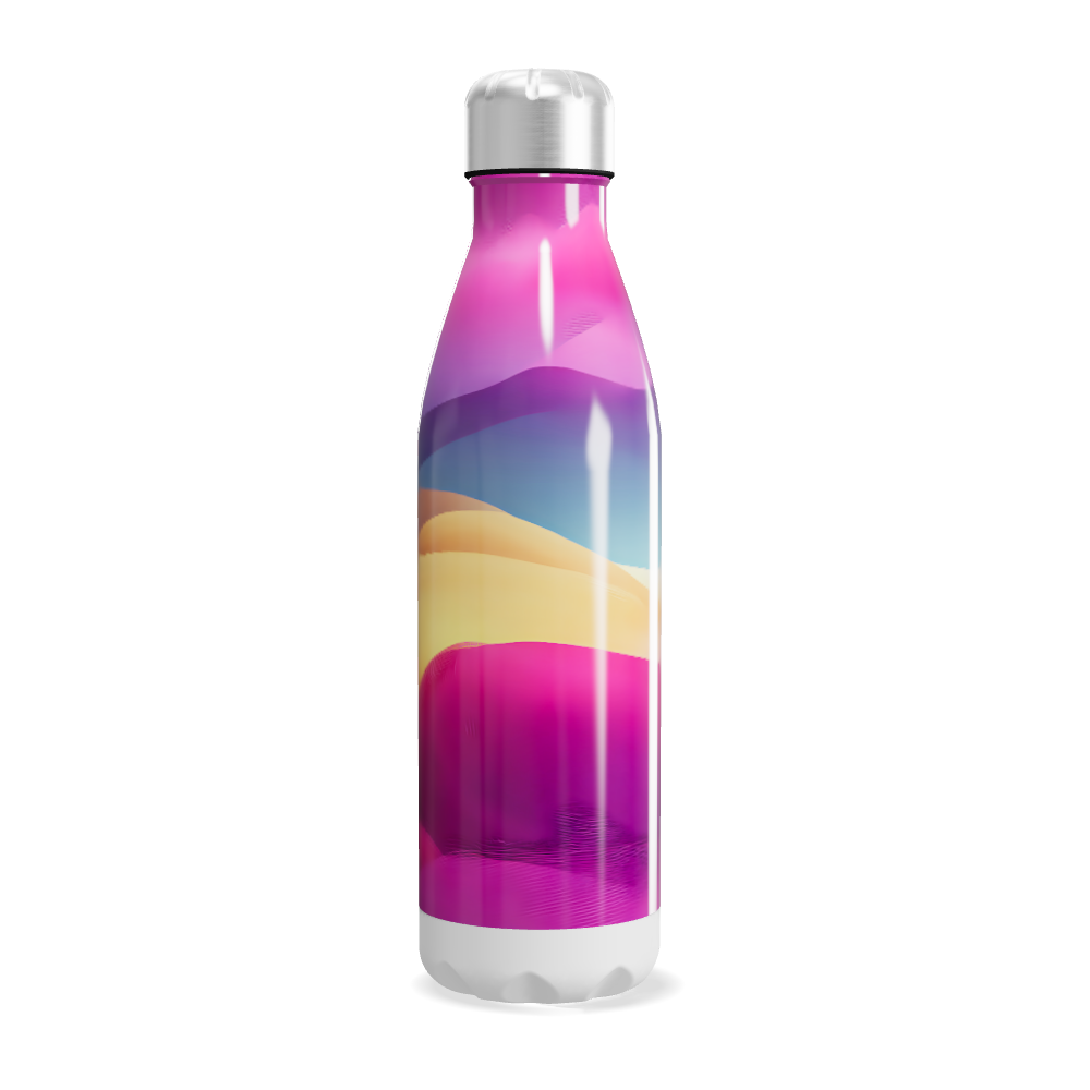 Garrafa Inox - Degradê Multicolorida