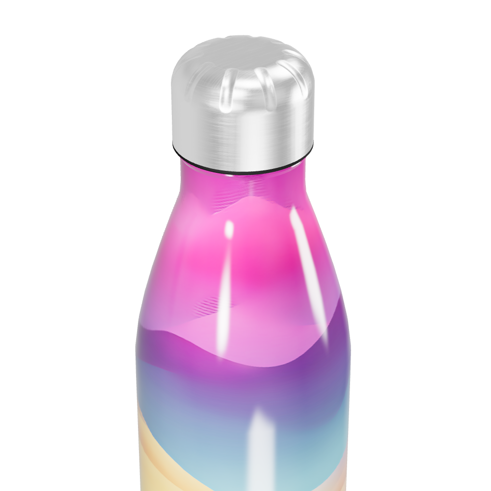 Garrafa Inox - Degradê Multicolorida