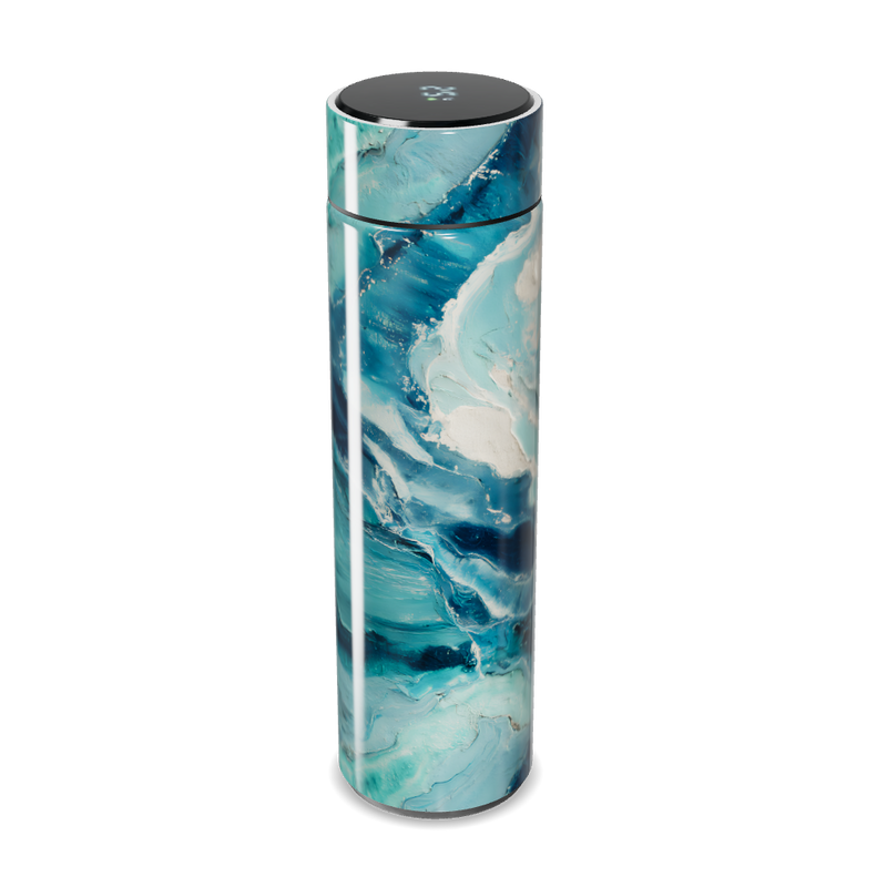Garrafa Térmica Touch - Estampa Azul Mármore