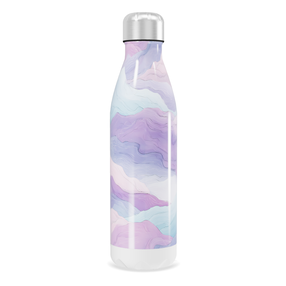 Garrafa Inox - Estampa Pastel Abstrata