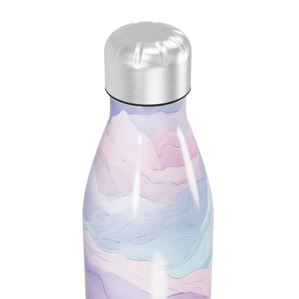 Garrafa Inox - Estampa Pastel Abstrata