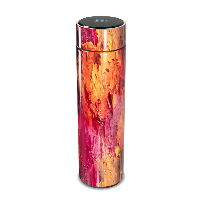 Garrafa Térmica Touch - Estampa Abstrata Colorida