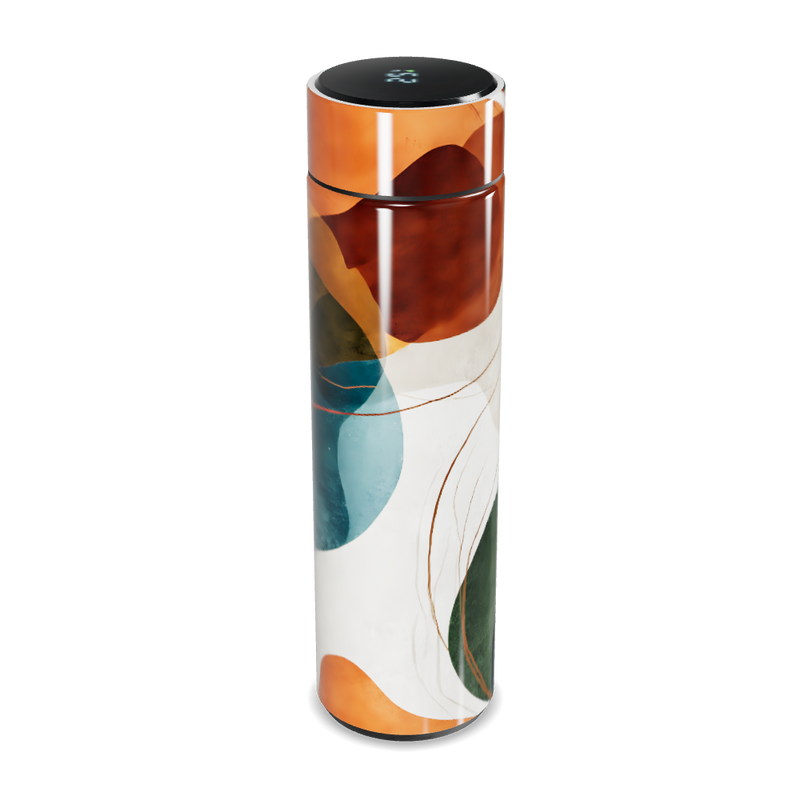 Garrafa Térmica Touch - Estampa Abstrata Colorida