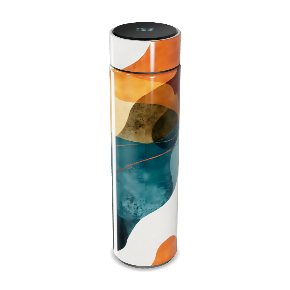 Garrafa Térmica Touch - Estampa Abstrata Colorida