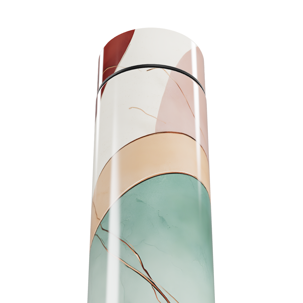 Garrafa Térmica Touch - Estampa Abstrata Colorida