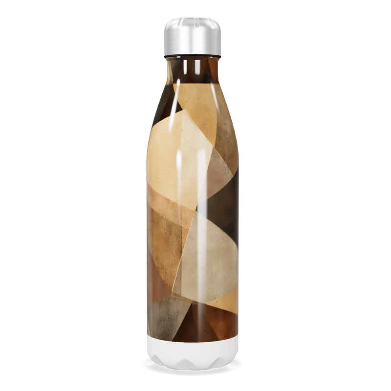Garrafa Inox - Estampada Geométrica Marrom