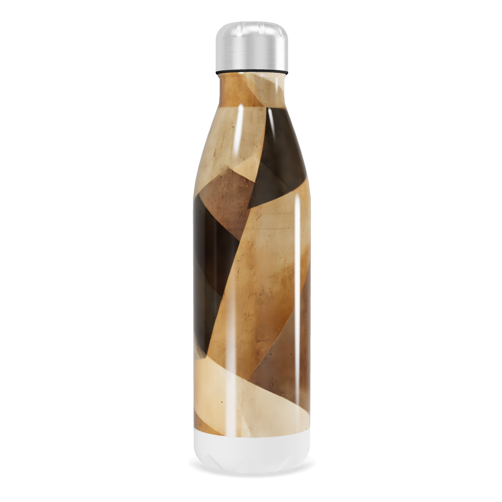 Garrafa Inox - Estampada Geométrica Marrom