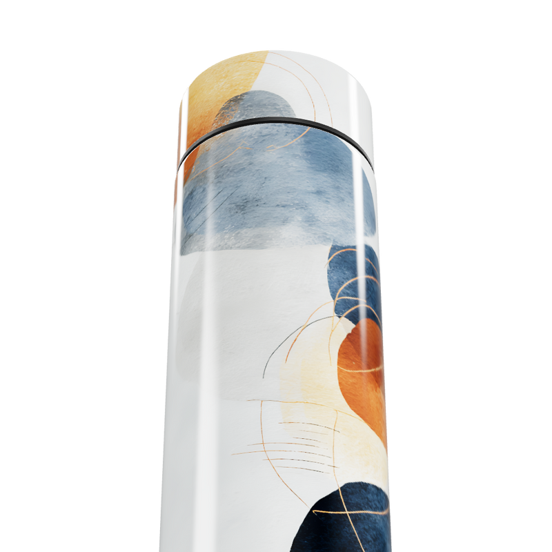 Garrafa Térmica Touch - Estampa Abstrata Colorida