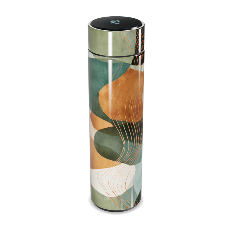 Garrafa Térmica Touch - Estampa Abstrata Colorida