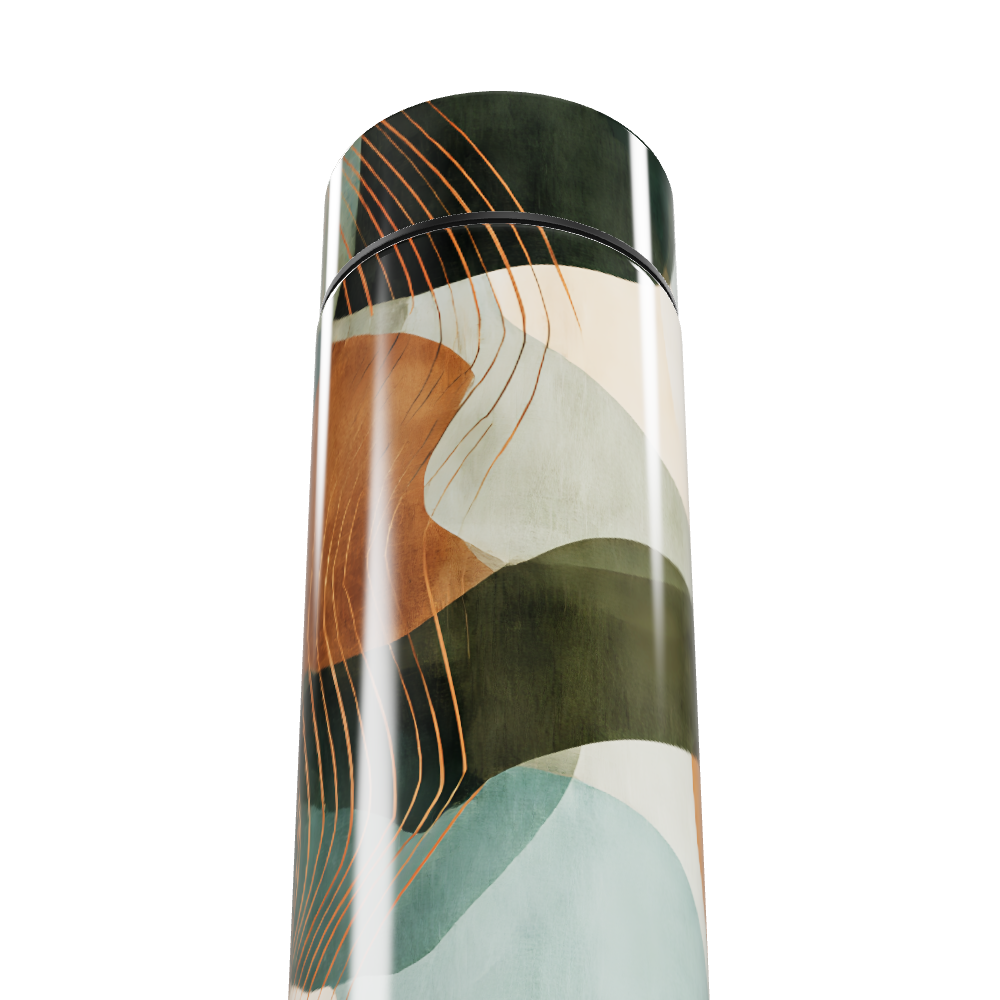 Garrafa Térmica Touch - Estampa Abstrata Colorida