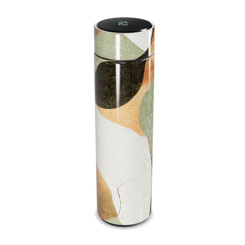 Garrafa Térmica Touch - Estampa Abstrata Colorida