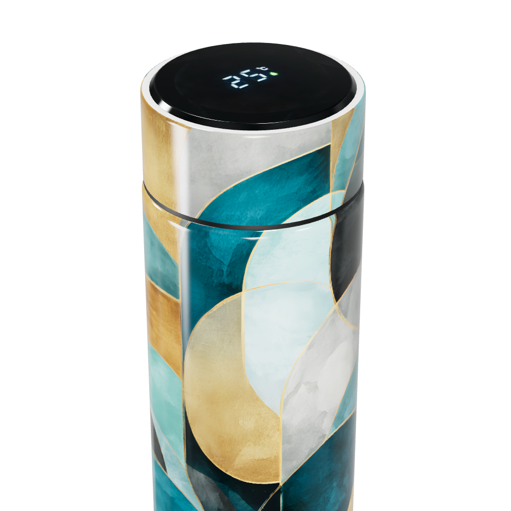 Garrafa Térmica Touch - Abstrata Multicolorida