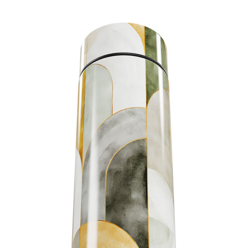 Garrafa Térmica Touch - Design Abstrato Colorido