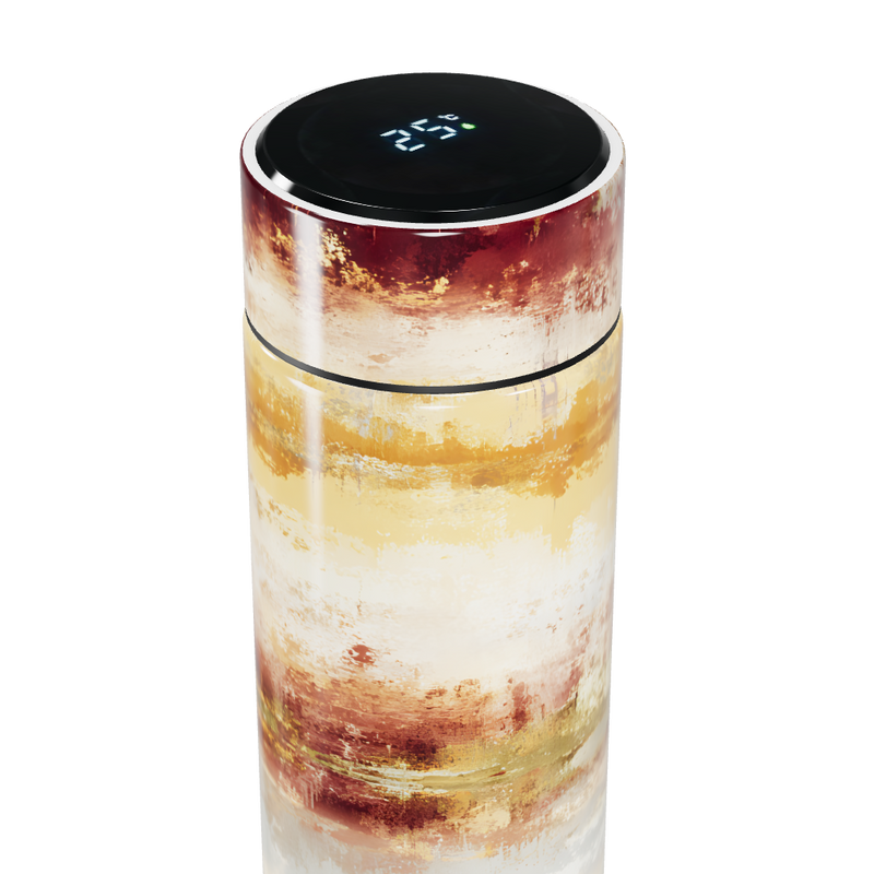 Garrafa Térmica Touch - Estampa Abstrata Multicolor