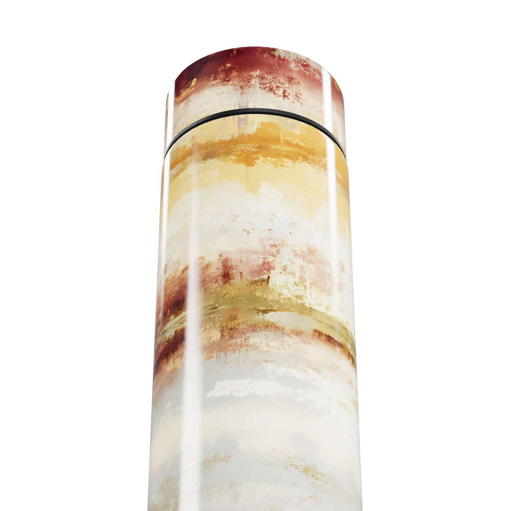 Garrafa Térmica Touch - Estampa Abstrata Multicolor