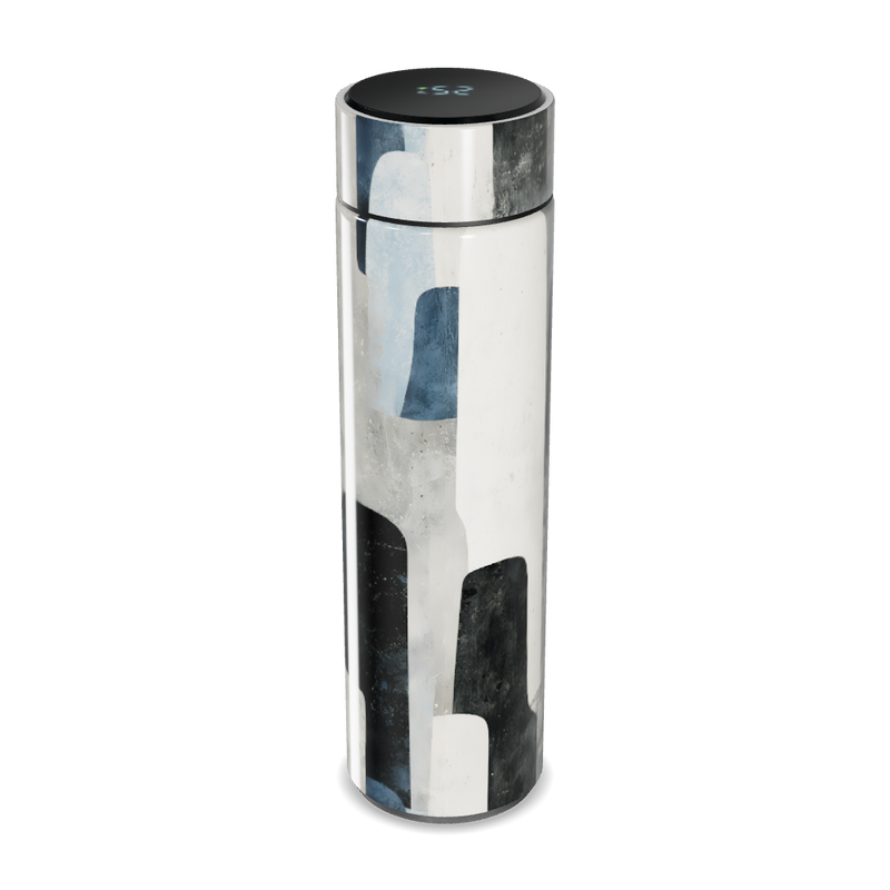 Garrafa Térmica Touch - Aço Inox com Estampa Moderna