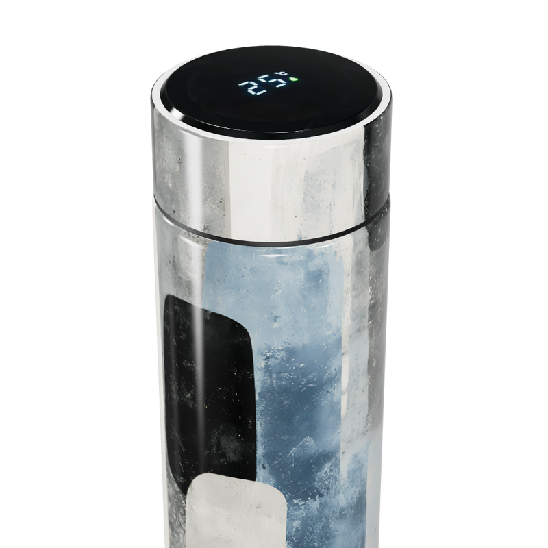 Garrafa Térmica Touch - Aço Inox com Estampa Moderna