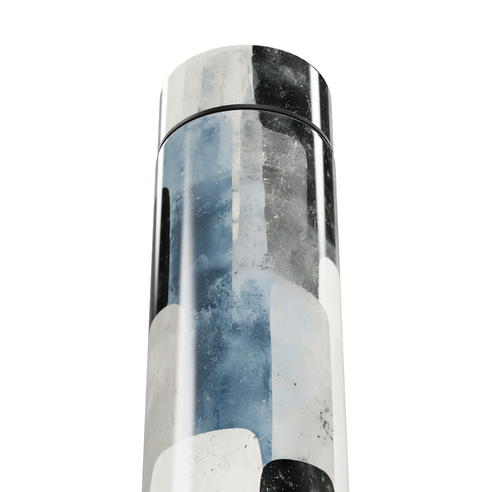 Garrafa Térmica Touch - Aço Inox com Estampa Moderna