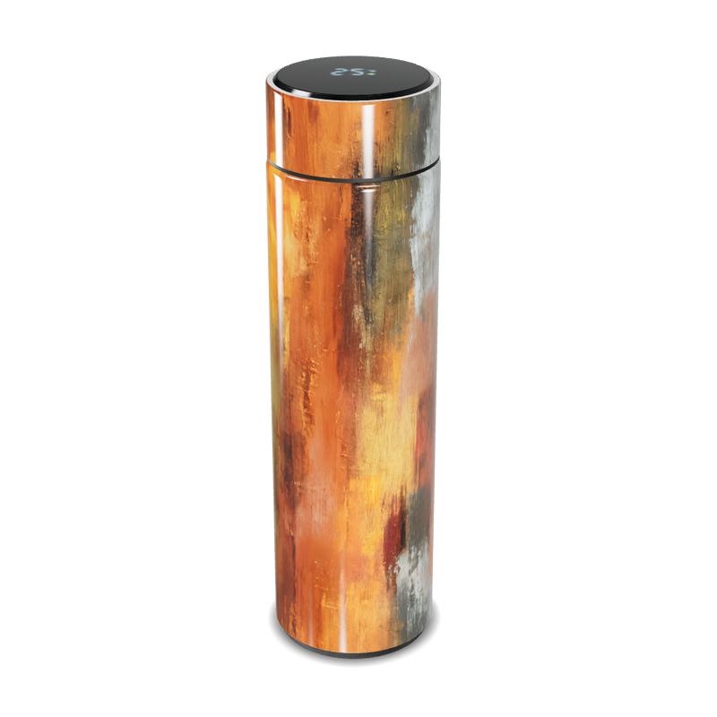 Garrafa Térmica Touch - Aço Inox Pintura Abstrata