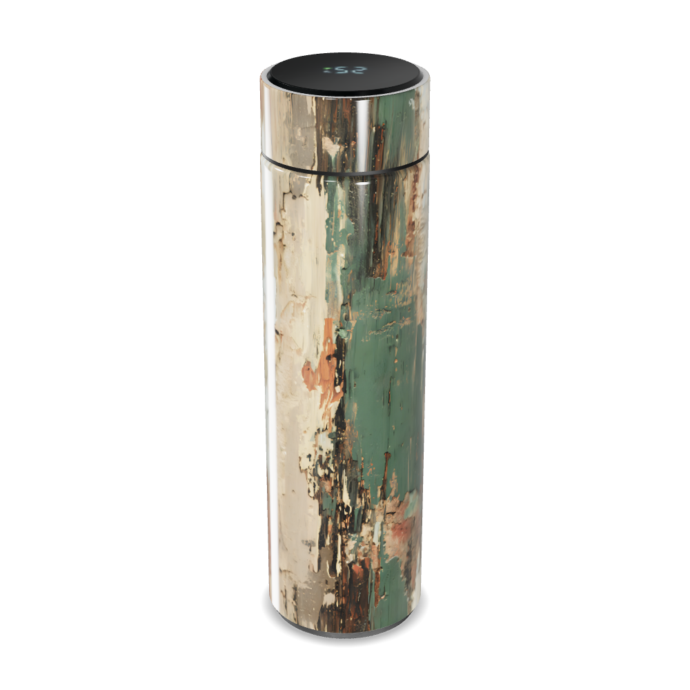 Garrafa Térmica Touch - Estampa Abstrata Multicolorida