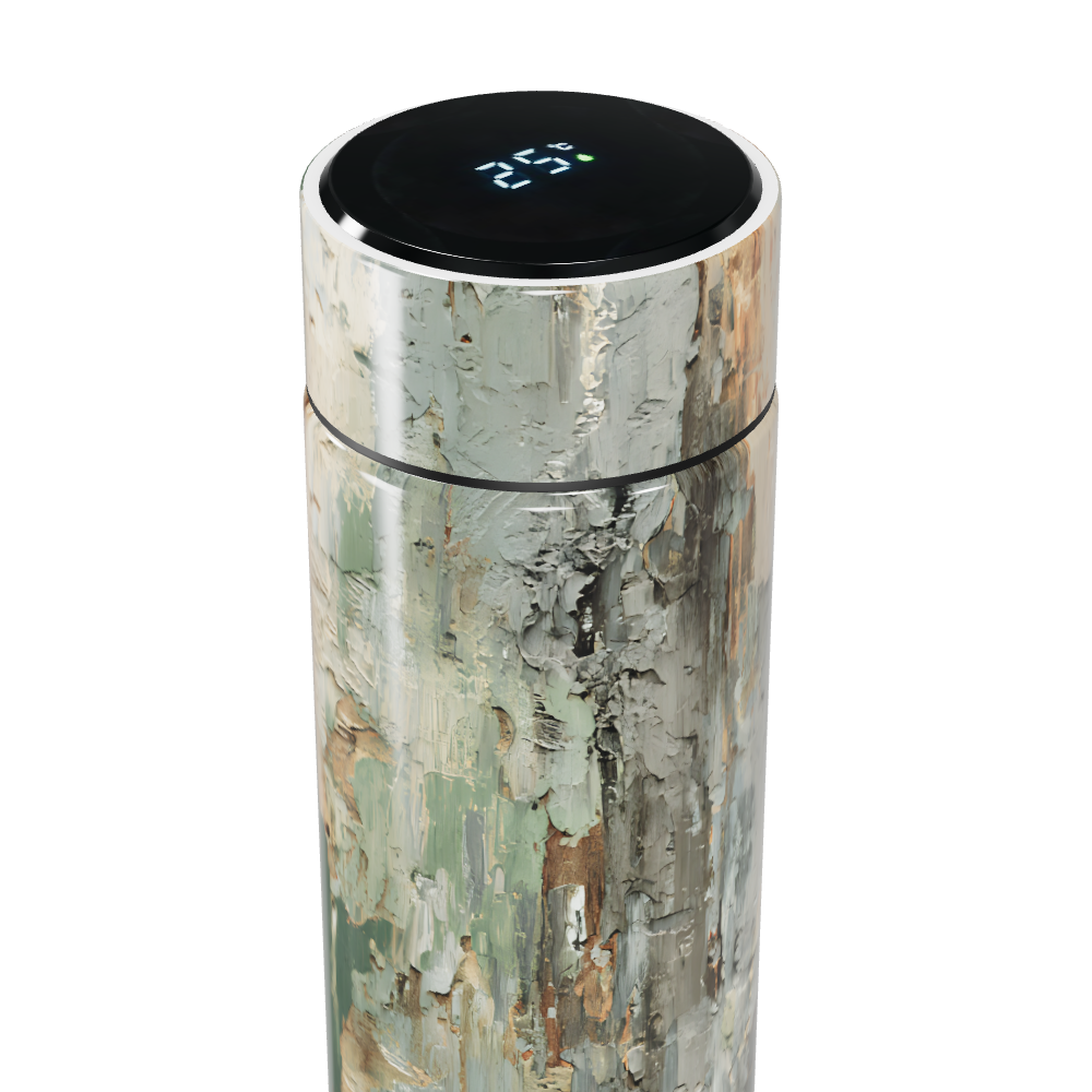 Garrafa Térmica Touch - Estampa Abstrata Multicolorida