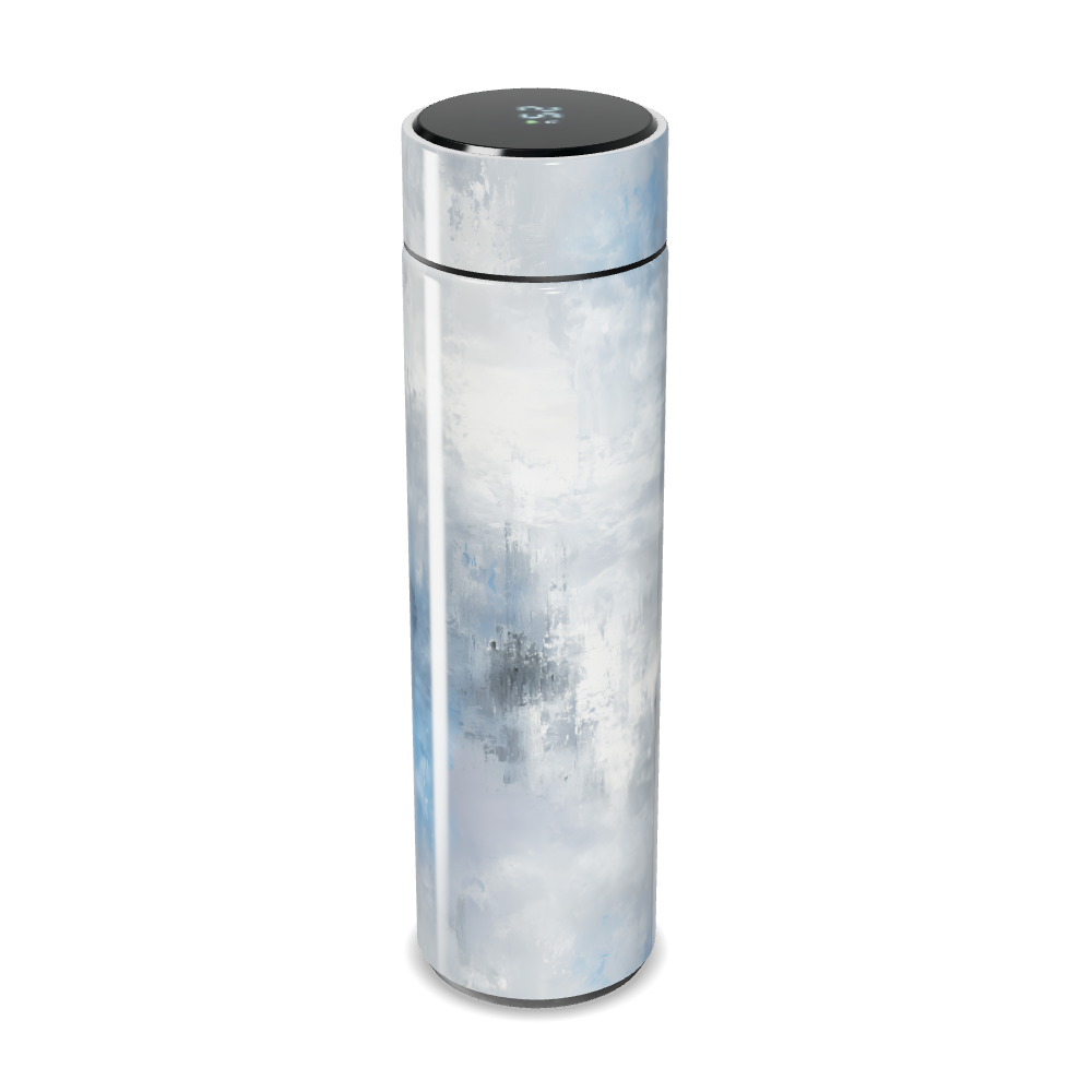 Garrafa Térmica Touch - Azul e Cinza Digital