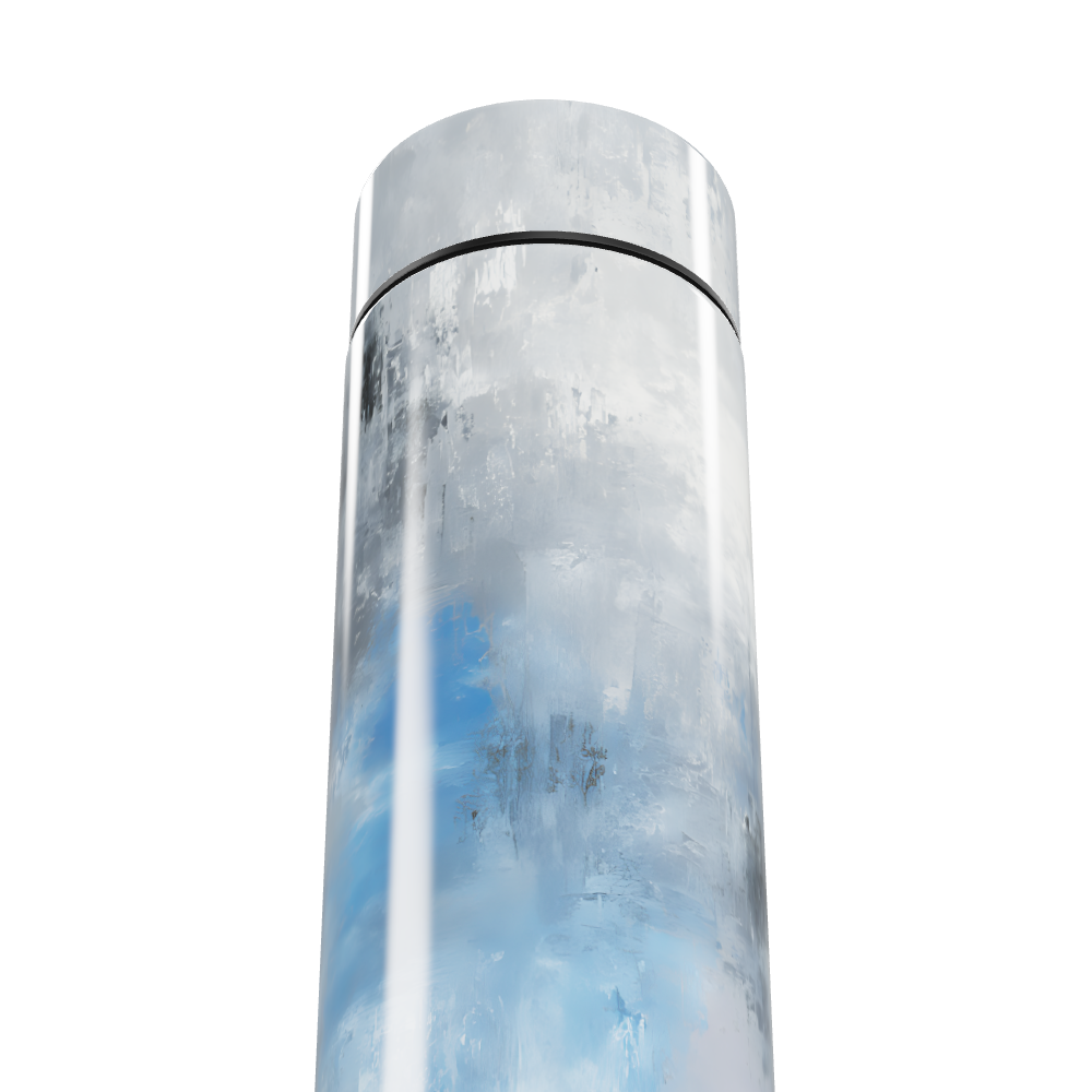 Garrafa Térmica Touch - Azul e Cinza Digital