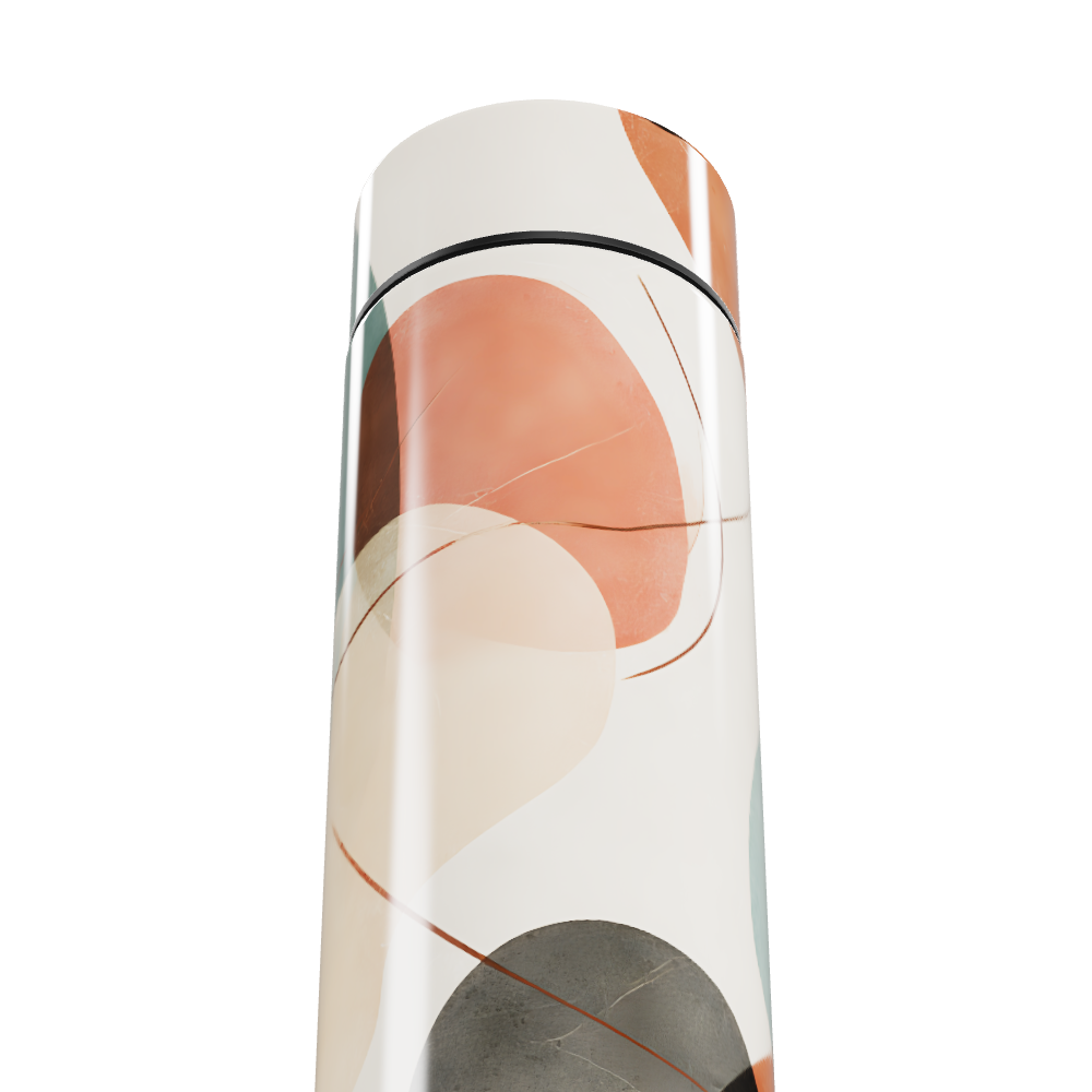 Garrafa Térmica Touch - Estampa Abstrata Colorida