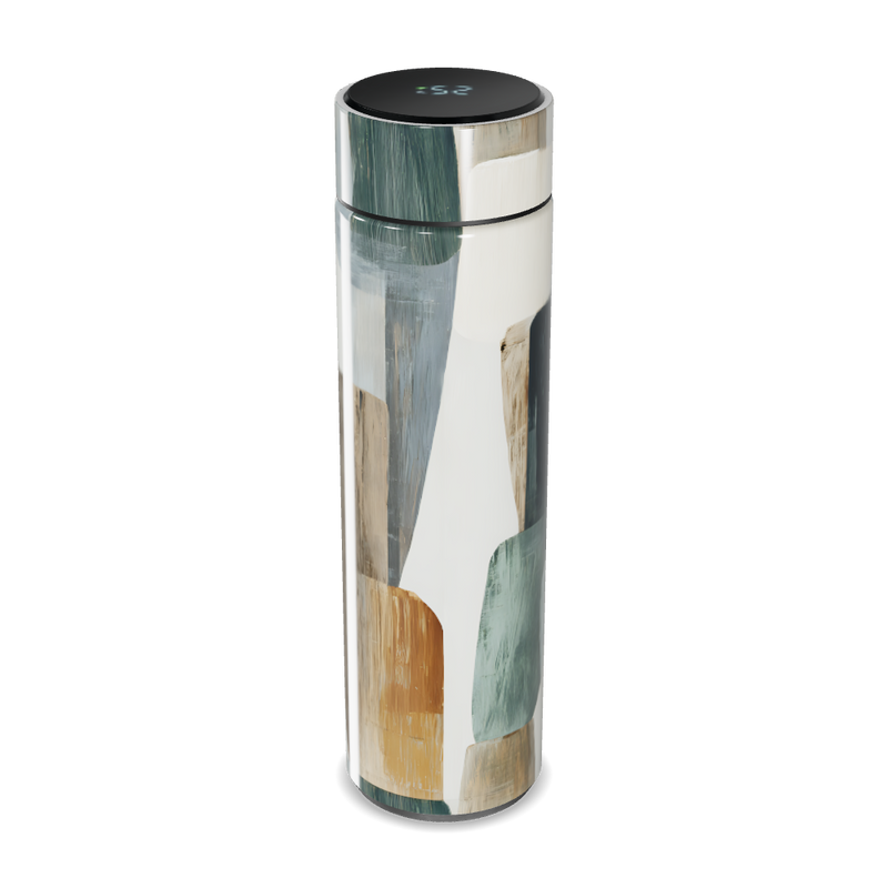 Garrafa Térmica Touch - Estampa Abstrata Colorida