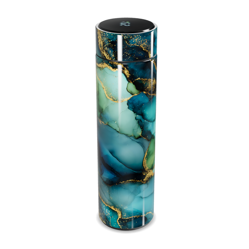 Garrafa Térmica Touch - Azul Mármore Digital