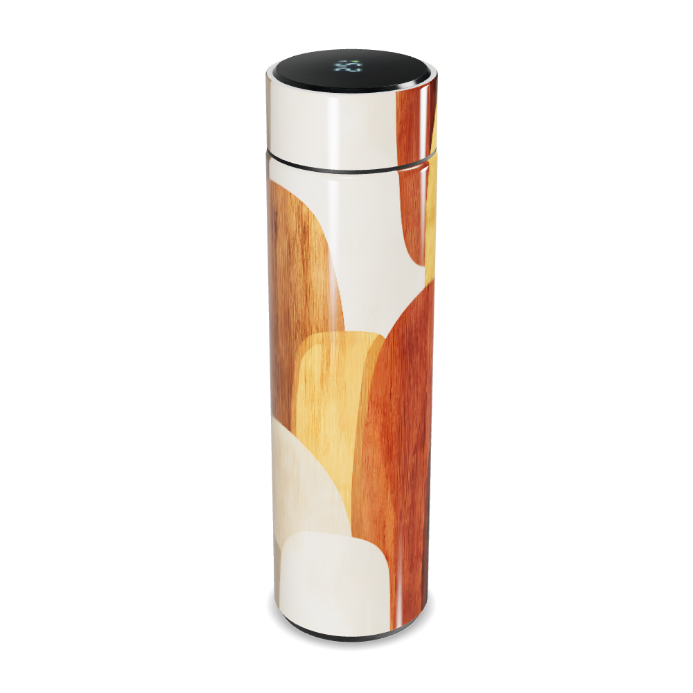 Garrafa Térmica Touch - Design Madeira Colorida