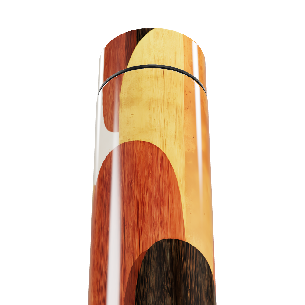 Garrafa Térmica Touch - Design Madeira Colorida