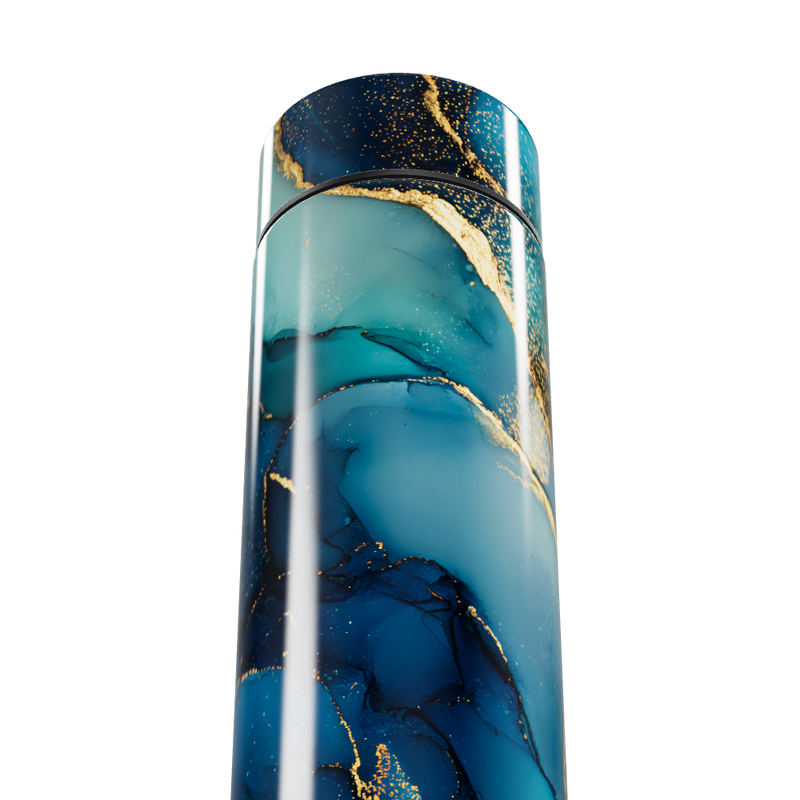 Garrafa Térmica Touch - Azul Marmorizado