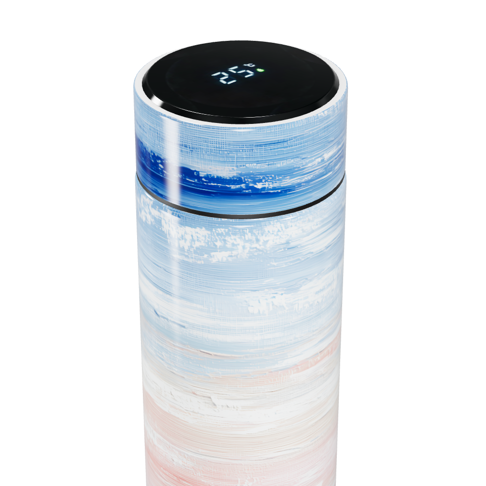 Garrafa Térmica Touch - Pintura Azul e Rosa