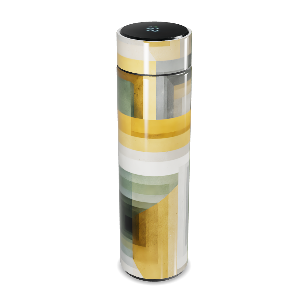 Garrafa Térmica Touch - Estampa Geométrica Colorida