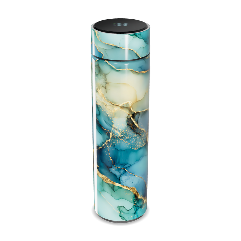 Garrafa Térmica Touch - Azul Mármore Digital