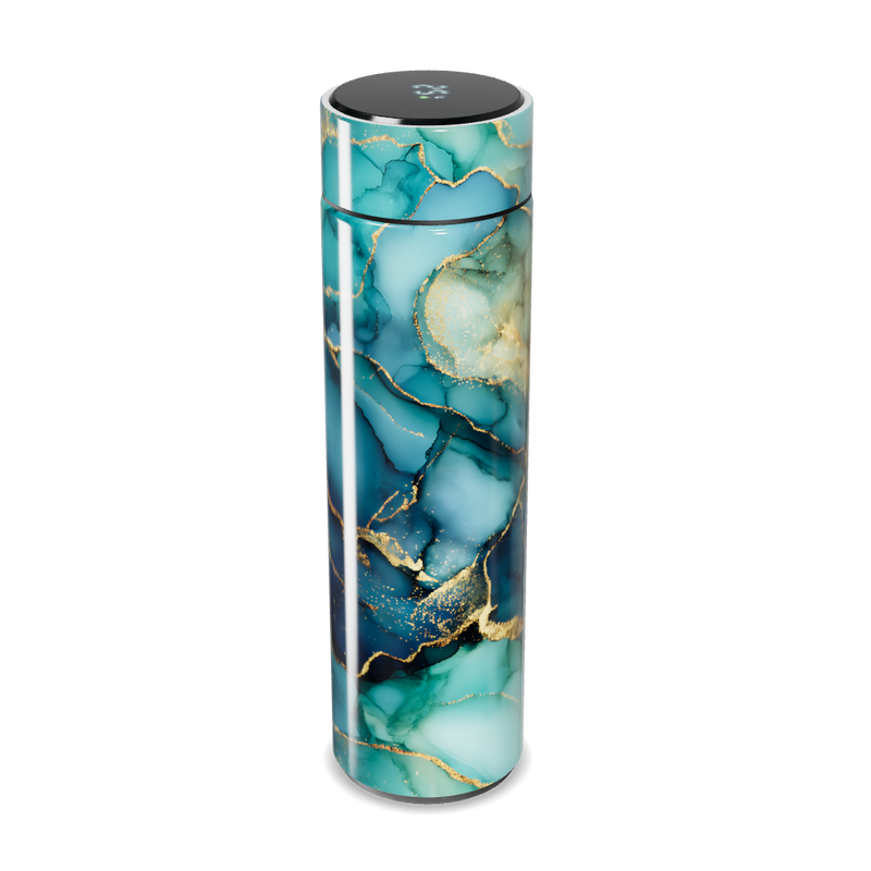 Garrafa Térmica Touch - Azul Mármore Digital