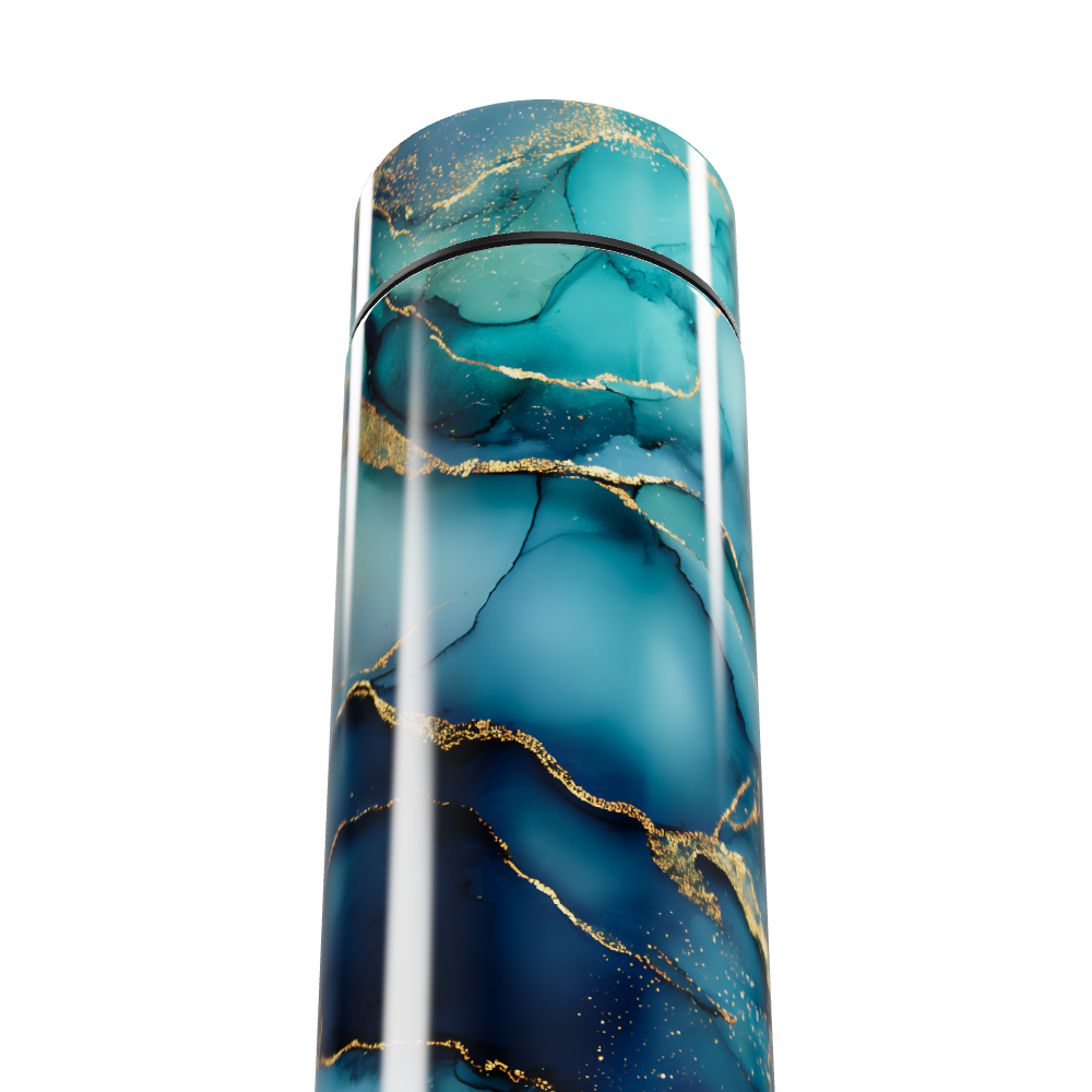 Garrafa Térmica Touch - Azul Mármore Digital