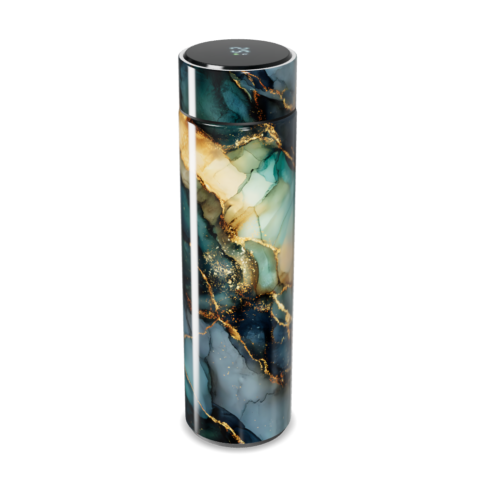 Garrafa Térmica Touch - Mármore Azul Digital