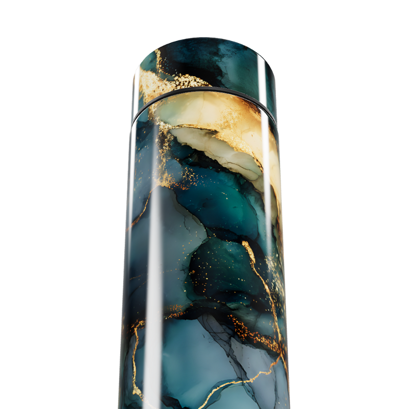 Garrafa Térmica Touch - Mármore Azul Digital