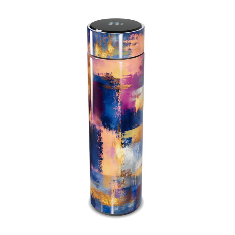 Garrafa Térmica Touch - Estampa Abstrata Colorida