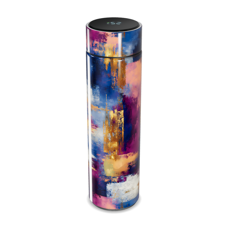 Garrafa Térmica Touch - Estampa Abstrata Colorida