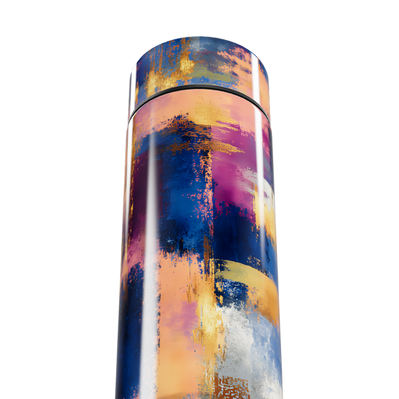 Garrafa Térmica Touch - Estampa Abstrata Colorida