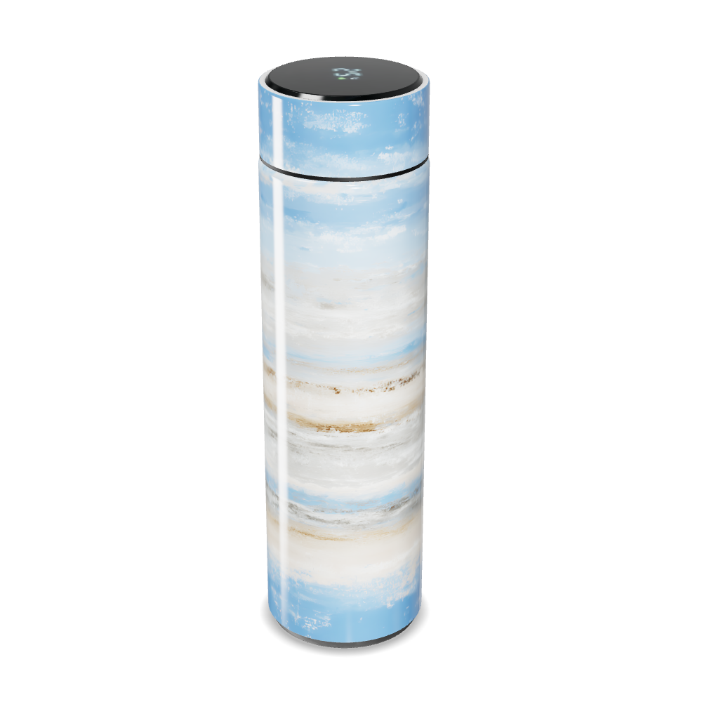 Garrafa Térmica Touch - Azul com Estampa