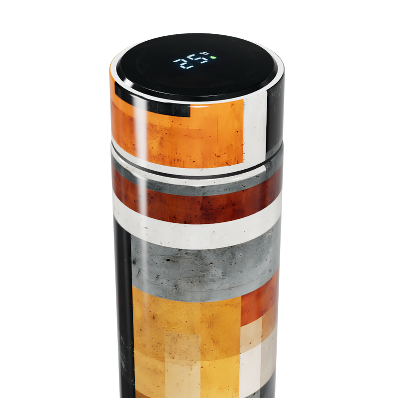 Garrafa Térmica Touch - Estampa Colorida Aço