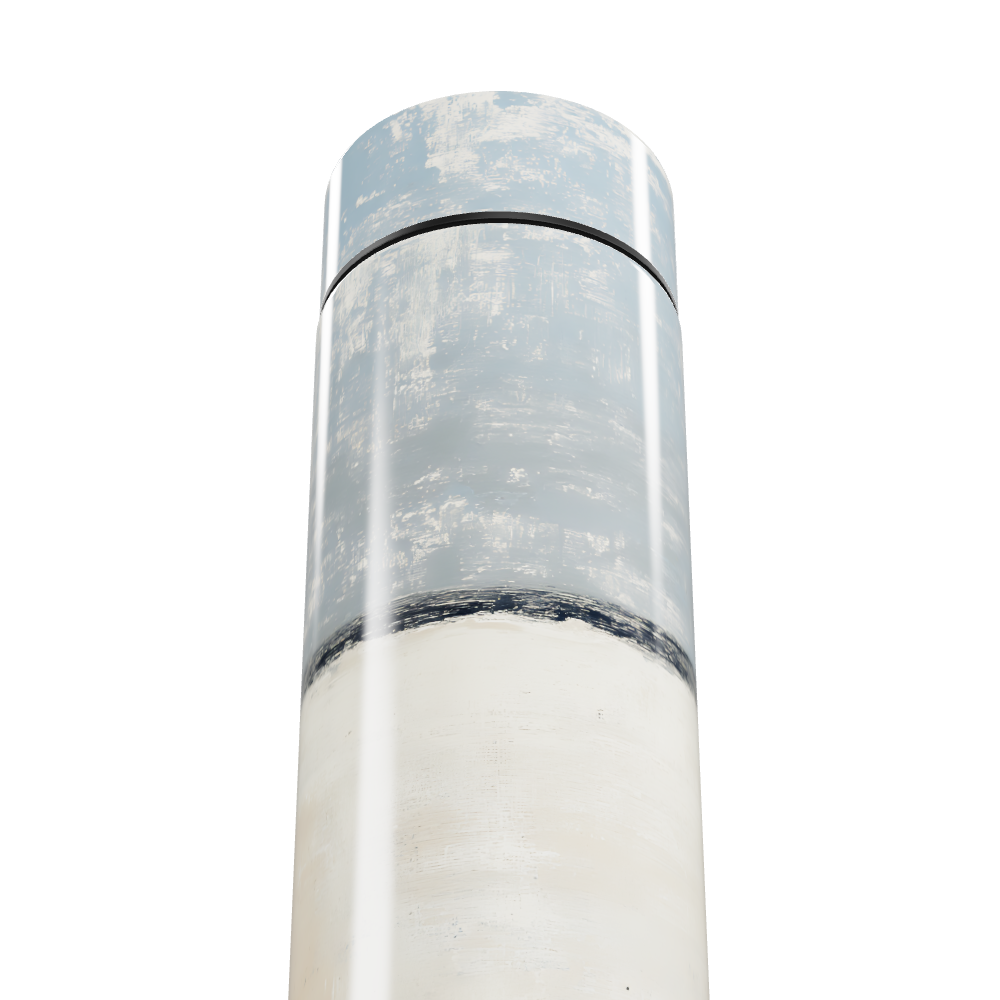 Garrafa Térmica Touch - Azul e Branca Digital