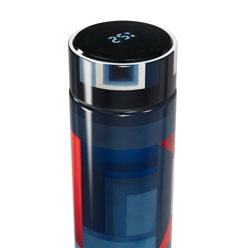 Garrafa Térmica Touch - Design Geométrico Colorido