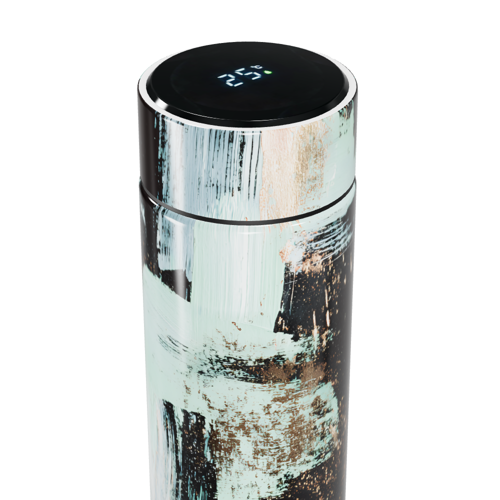 Garrafa Térmica Touch Pintura Abstrata